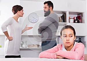 Parents arguing at home