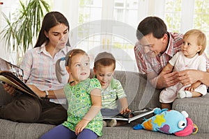 Parents with children at home