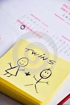 Parents expecting twin babies