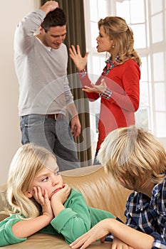 Parents Having Argument At Home