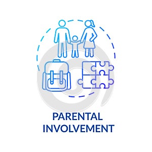 Parents participation concept icon