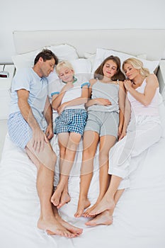 Parents sleeping with their children