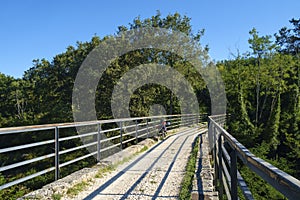 Parenzana, old railway bridge