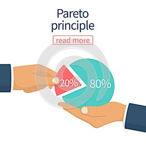 Pareto principle vector photo