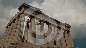 Parfenon, ancient Greek temple, located on the Acropolis of Athens