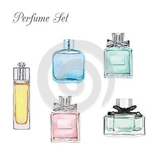 Parfum watercolor set
