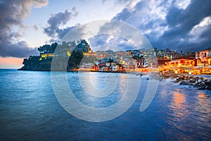 Parga, Greece. Beautiful colorful coastal town in Epirus, Greek holidays