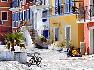 Parga greece tourist resort by the sea