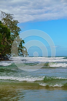 Pargue Nacional Cahuita, beautiful tropical Caribbean beach, Cahuita, Costa Rica east coast