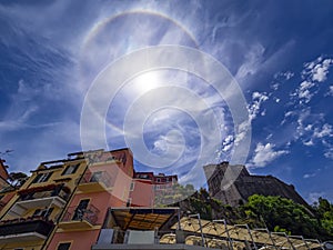 Parhelion effect in the sky