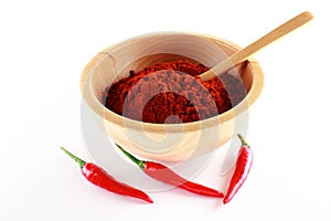 Parika powder and three red chili