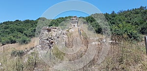 Parion ancient city, this is the sliding walls, Ã‡anakkale Kemer biga, Turkish bath and living areas, Spartans and Athenians