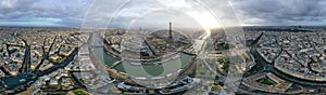 Antenne 360 panorama- stadtbild Frankreich 