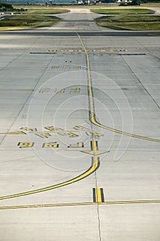 Paris airport landing and loading cargo and passenger