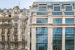 Paris, ancient and modern buildings photo