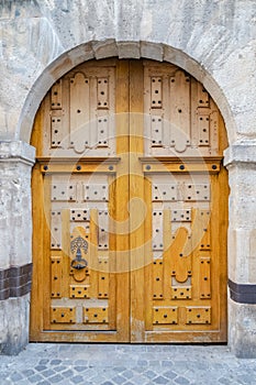 Paris, ancient wooden door