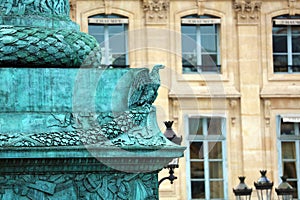 Paris architecture balconies windows and details in French city architectural art in Europe