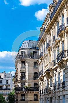 Paris, beautiful building avenue Foch