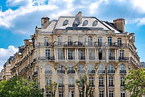 Paris, beautiful building avenue Foch