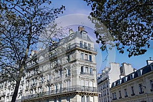 Paris, beautiful buildings, boulevard Voltaire