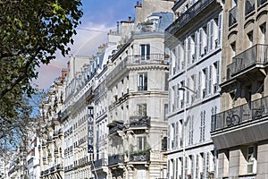 Paris, beautiful buildings, boulevard Voltaire