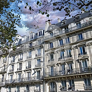 Paris, beautiful buildings, boulevard Voltaire