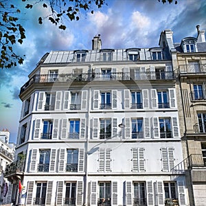 Paris, beautiful buildings, boulevard Voltaire