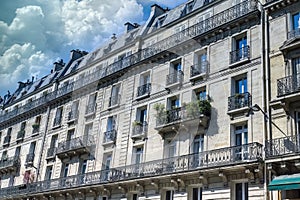 Paris, beautiful facades rue de Sevres