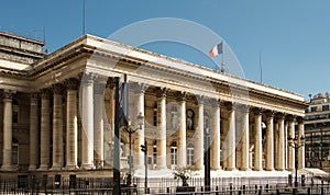 The Paris Bourse-Brongniart palace.