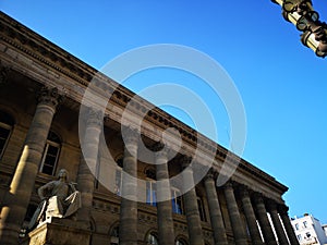 The Paris Bourse Brongniart palace, France