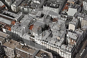 Paris buildings from above