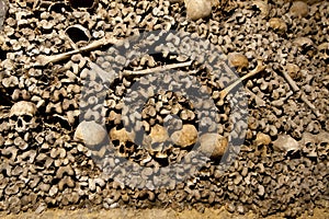 Paris Catacombs Skulls and bones