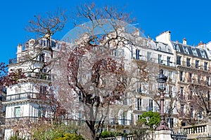 Paris, charmant square and buildings photo