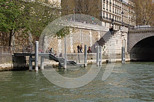 Paris City Buildings from Seine River