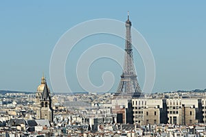 Paris city and Eiffel tower