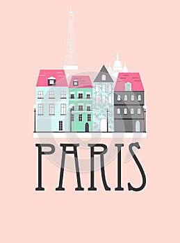 Paris city tavel background