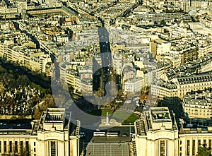 Paris City View-Look at the city from a height