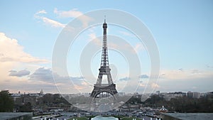 Paris cityscape with Eiffel tower