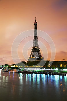 Paris cityscape with Eiffel tower