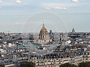 Paris cityscape from the Eiffel Tower, France