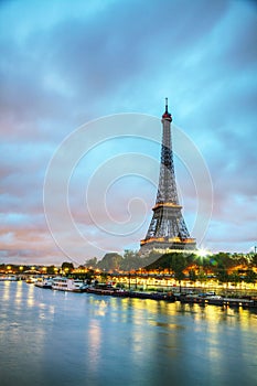 Paris cityscape with Eiffel tower