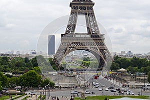 Paris cityscape with Eiffel tower