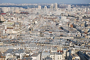 Paris cityscape from high viewpoint