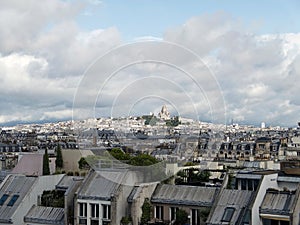 Paris cityscape from the Pompidou Centre, France