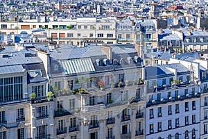 Paris, cityscape, typical roofs