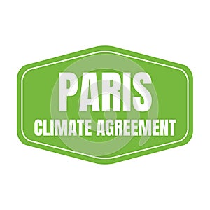 Paris climate agreement symbol icon