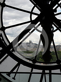 Paris, through the clock face