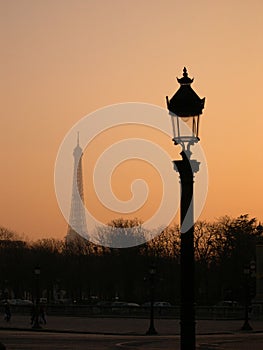 Paris in dawn