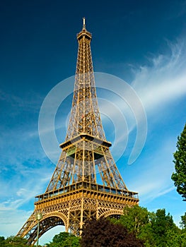 Torre Eiffel di Parigi.