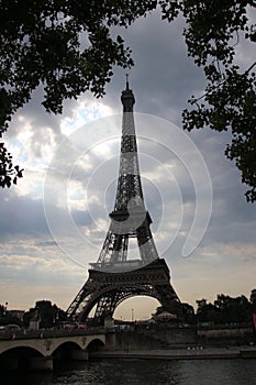 Paris and Eiffel tower